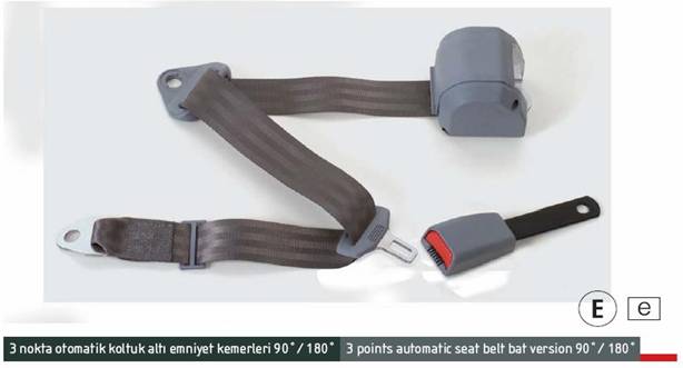 3 Nokta Otomatik Emniyet Kemeri