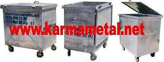 Karma Metal - Sıcak Daldırma Galvaniz Çöp Konteyneri