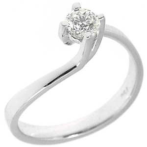 18 Ayar Altın 0.28 Ct Pırlanta Tek Taş Yüzük